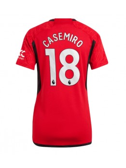 Manchester United Casemiro #18 Zenski Domaci Dres 2023-24 Kratak Rukavima